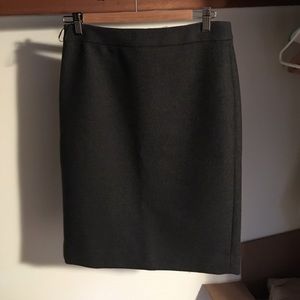 J. Crew grey wool pencil skirt